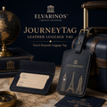 Elvarinos™ JourneyTag Leather Luggage Tag