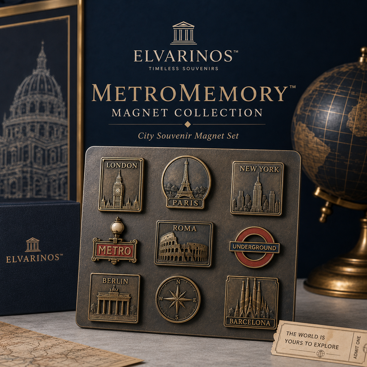 Elvarinos™ MetroMemory Magnet Collection